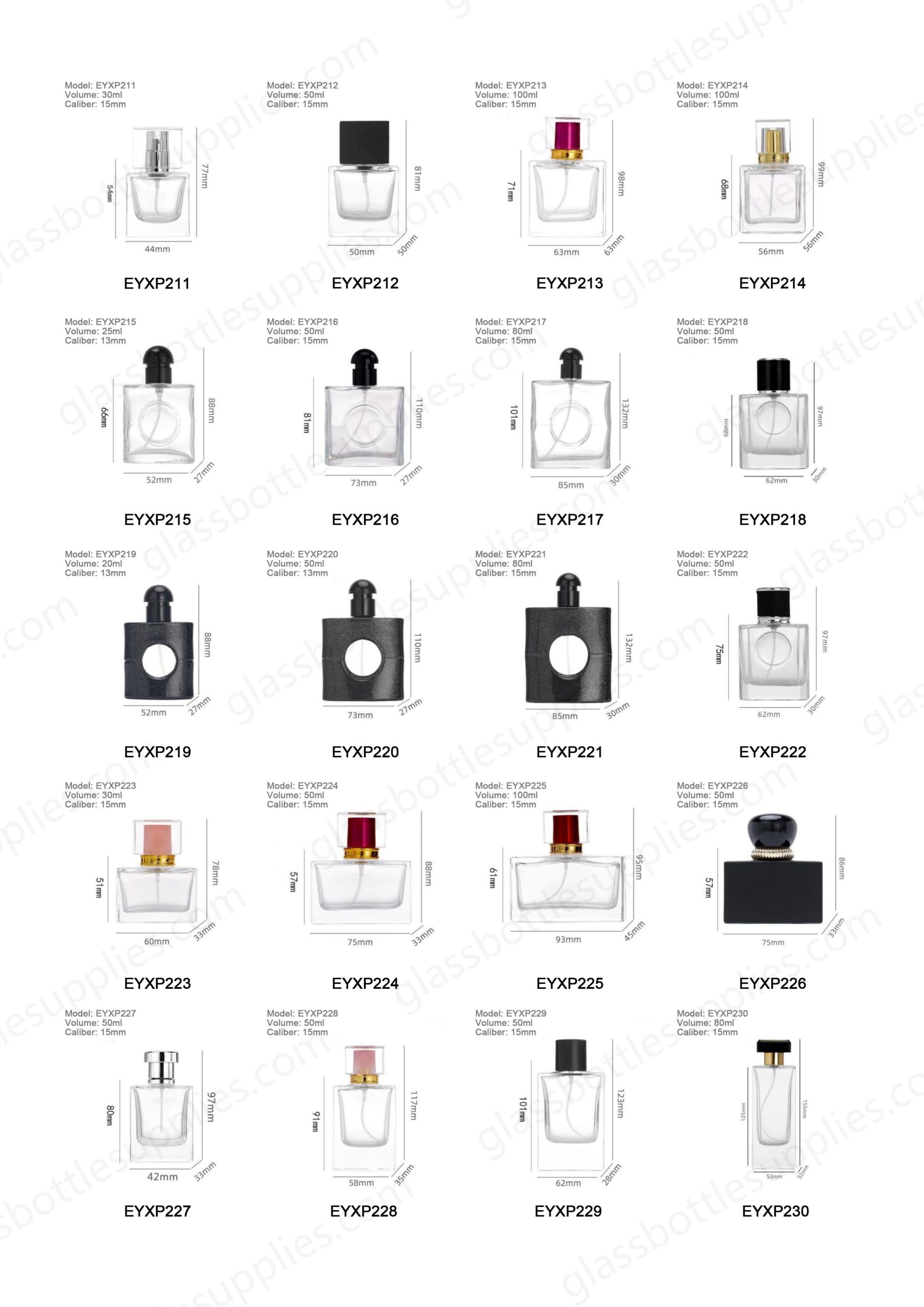 Flacons de parfum transparents de 50 ml（images 8）