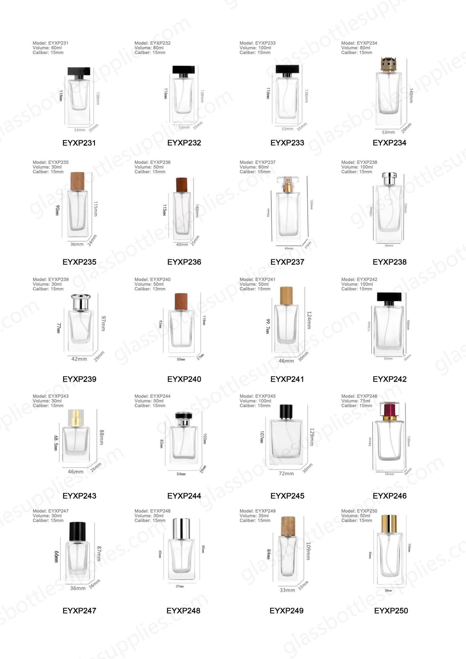 Flacons de parfum transparents de 50 ml（images 9）