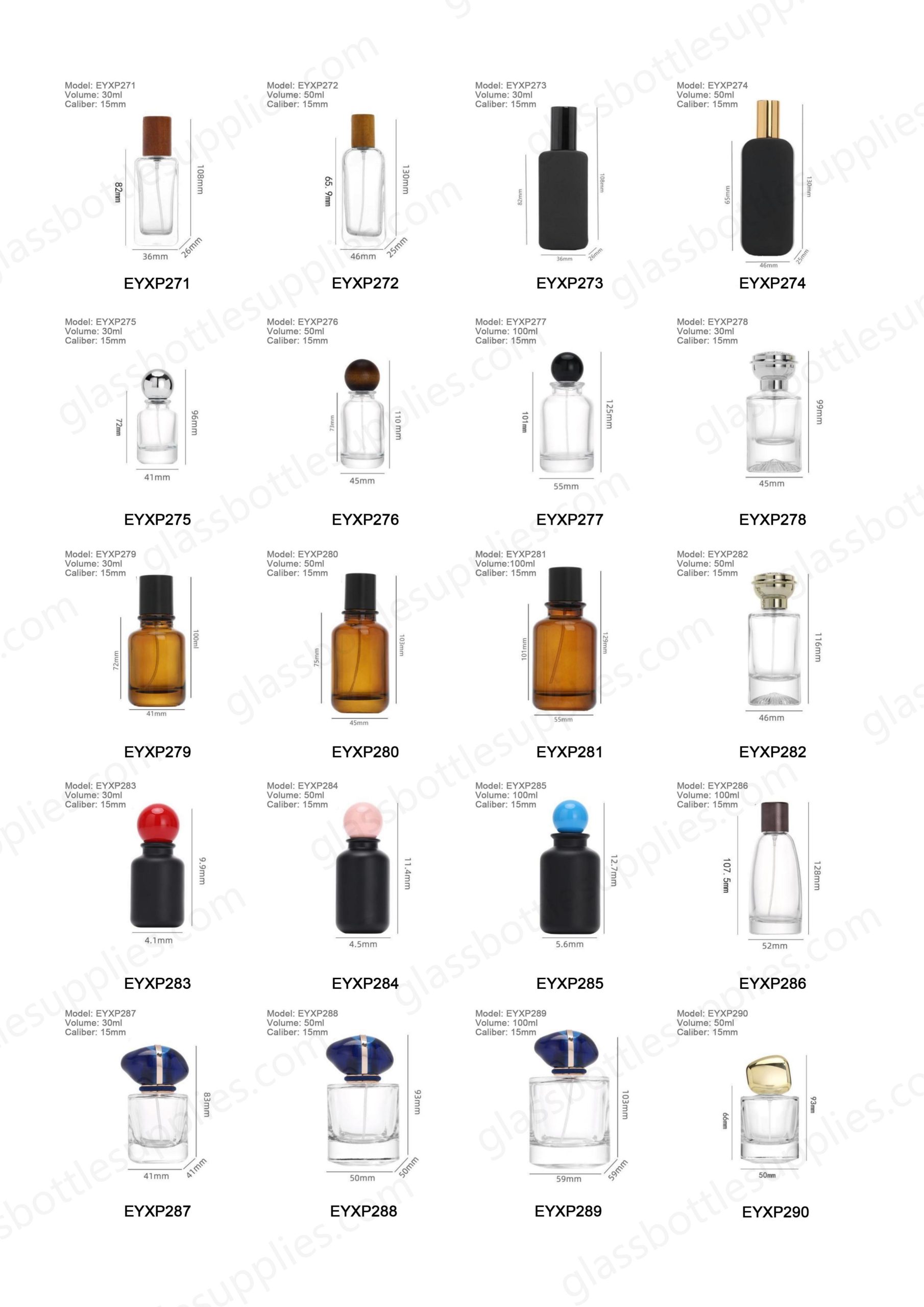 Flacons de parfum transparents de 100 ml（images 8）