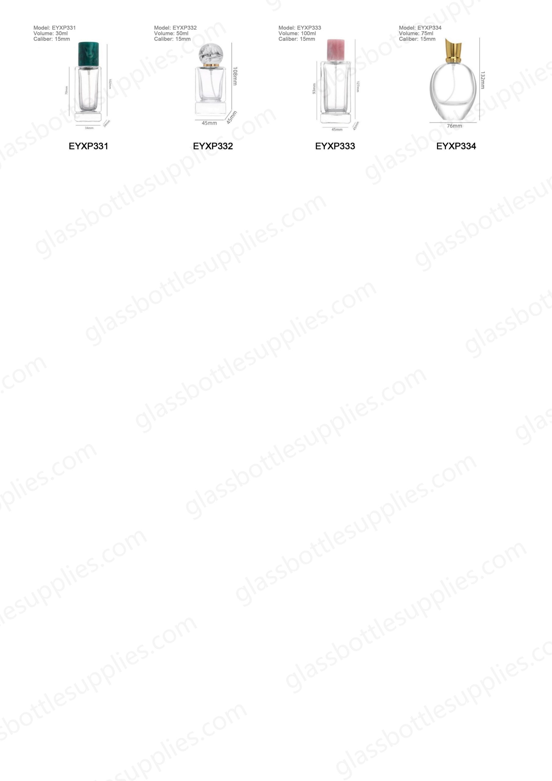 Flacons de parfum transparents de 100 ml（images 11）