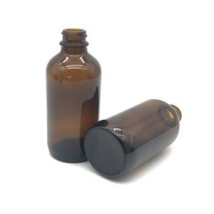Flacon Boston ambré de 120 ml avec bouchon compte-gouttes