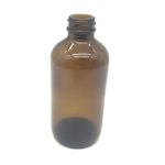 ขวดบอสตันสีอำพัน ขนาด 8 ออนซ์ พร้อมฝาหยด