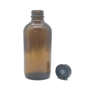 Flacone Boston da 8 oz color ambra con tappo contagocce