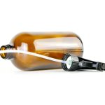 16 oz Amber Boston Şişe, damlalık kapaklı