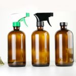 16 oz Amber Boston Şişe, damlalık kapaklı