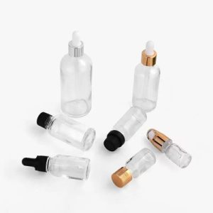 Flacons compte-gouttes transparents de 50 ml