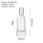 Flacons de parfum transparents de 50 ml