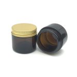 Pots en verre ambré de 60 ml