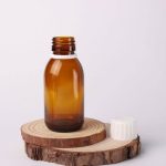 ขวดน้ำเชื่อมสีอำพัน 100 มล.