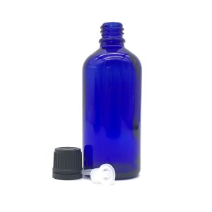 Botellas de aceite esencial azul de 100 ml