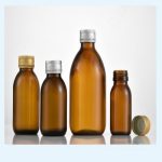 ขวดน้ำเชื่อมสีอำพัน 150 มล.