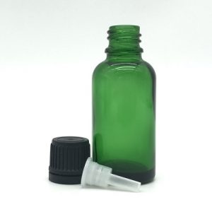 Flacons d'huile essentielle verte 30ml