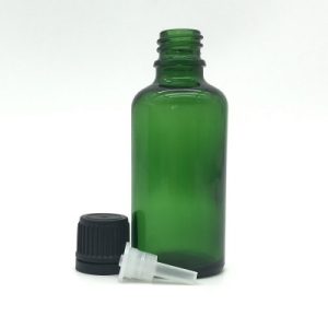 Flacons d'huile essentielle verte de 50ml