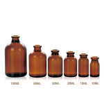 Flacon d'injection ambré de 20ml