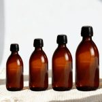ขวดน้ำเชื่อมสีอำพัน 500 มล.