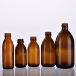 300ml Bernsteinfarbene Sirupflasche