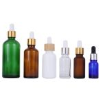 1/2oz Amber Boston Bottle with dropper cap
