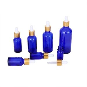 8oz Blaue Boston-Flasche mit Tropfverschluss