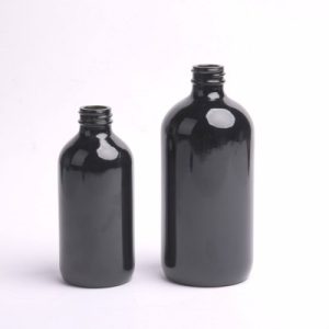 Damlalıklı kapaklı 16oz Siyah Boston Şişe
