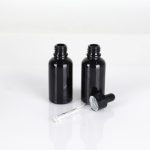 1/2oz Amber Boston Bottle with dropper cap