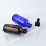 1/2oz Amber Boston Bottle with dropper cap