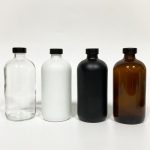 1/2oz Amber Boston Bottle with dropper cap