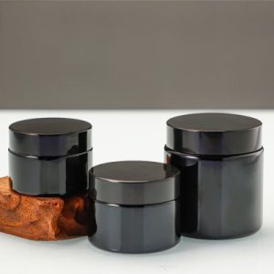 Bocaux en verre noir de 50ml